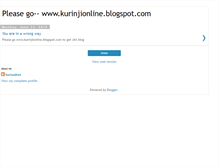 Tablet Screenshot of kurunjionline.blogspot.com
