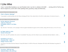 Tablet Screenshot of i-like-mike-huckabee.blogspot.com