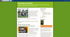 Desktop Screenshot of fernandezforsheriff.blogspot.com