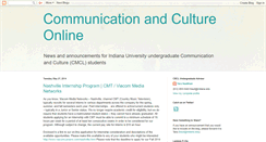 Desktop Screenshot of communicationandculture.blogspot.com