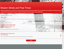 Tablet Screenshot of modernmindsandpasttimes.blogspot.com