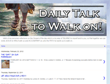 Tablet Screenshot of dailytalktowalkon.blogspot.com