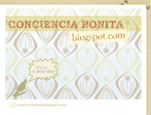 Tablet Screenshot of concienciabonita.blogspot.com