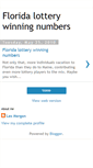 Mobile Screenshot of floridalotterywinningnumbers.blogspot.com