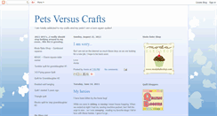 Desktop Screenshot of petsversuscrafts.blogspot.com