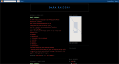 Desktop Screenshot of darkraidersclan.blogspot.com