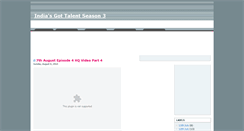 Desktop Screenshot of igt-indias-got-talent.blogspot.com