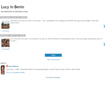 Tablet Screenshot of lucyinbenin.blogspot.com