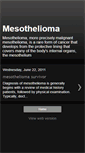 Mobile Screenshot of mesothelioma-survivor-jpo.blogspot.com