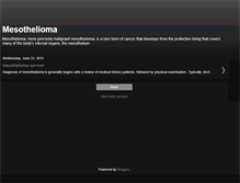 Tablet Screenshot of mesothelioma-survivor-jpo.blogspot.com