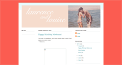 Desktop Screenshot of laurenceandlouise.blogspot.com