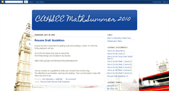 Desktop Screenshot of cahseesummer.blogspot.com