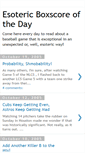 Mobile Screenshot of esotericboxscore.blogspot.com