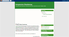 Desktop Screenshot of inexpensive-chardonnay.blogspot.com