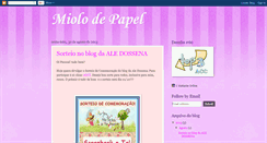 Desktop Screenshot of miolodepapel.blogspot.com