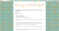 Desktop Screenshot of dancinginthestarlight.blogspot.com