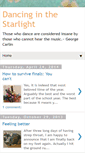 Mobile Screenshot of dancinginthestarlight.blogspot.com
