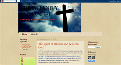 Desktop Screenshot of christianityemmanuel.blogspot.com