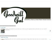Tablet Screenshot of goodwillgal.blogspot.com