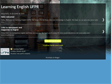 Tablet Screenshot of learningenglishufpr.blogspot.com