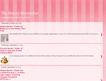 Tablet Screenshot of beautyresearcher.blogspot.com
