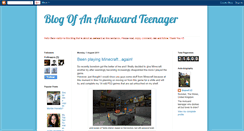 Desktop Screenshot of blogofanawkwardteenager.blogspot.com