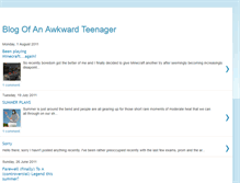 Tablet Screenshot of blogofanawkwardteenager.blogspot.com