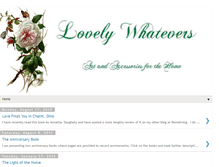 Tablet Screenshot of lovelywhatevers.blogspot.com