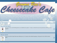 Tablet Screenshot of gemmaraescheesecakecafe.blogspot.com