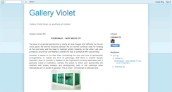 Desktop Screenshot of galleryviolet.blogspot.com