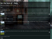 Tablet Screenshot of fortheloveofitaly.blogspot.com