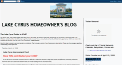 Desktop Screenshot of lakecyrusowners.blogspot.com