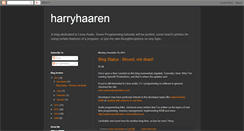 Desktop Screenshot of harryhaaren.blogspot.com