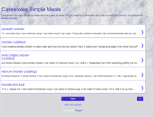 Tablet Screenshot of easycasseroles.blogspot.com