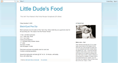 Desktop Screenshot of littledudesfood.blogspot.com