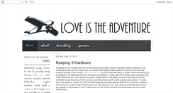 Desktop Screenshot of loveisadventure.blogspot.com