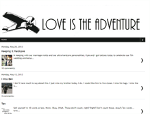 Tablet Screenshot of loveisadventure.blogspot.com