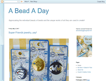 Tablet Screenshot of abeadaday.blogspot.com