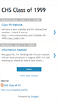 Mobile Screenshot of chsclass99.blogspot.com