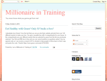 Tablet Screenshot of iamamillionairentraining.blogspot.com