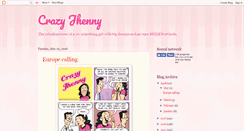 Desktop Screenshot of crazyjhenny.blogspot.com