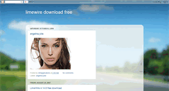 Desktop Screenshot of limewiredownloadfree.blogspot.com