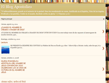Tablet Screenshot of elblogapostolico.blogspot.com