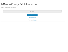 Tablet Screenshot of jeffersoncountyfair2.blogspot.com