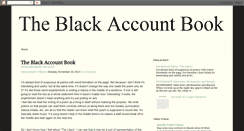 Desktop Screenshot of blackaccountbook.blogspot.com