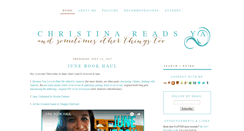 Desktop Screenshot of christinareadsya.blogspot.com