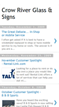 Mobile Screenshot of crowriverglass.blogspot.com
