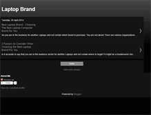 Tablet Screenshot of bestlaptopbrands.blogspot.com