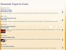 Tablet Screenshot of homemade-yogurt-ice-cream.blogspot.com