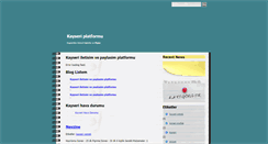 Desktop Screenshot of kayseriforum.blogspot.com